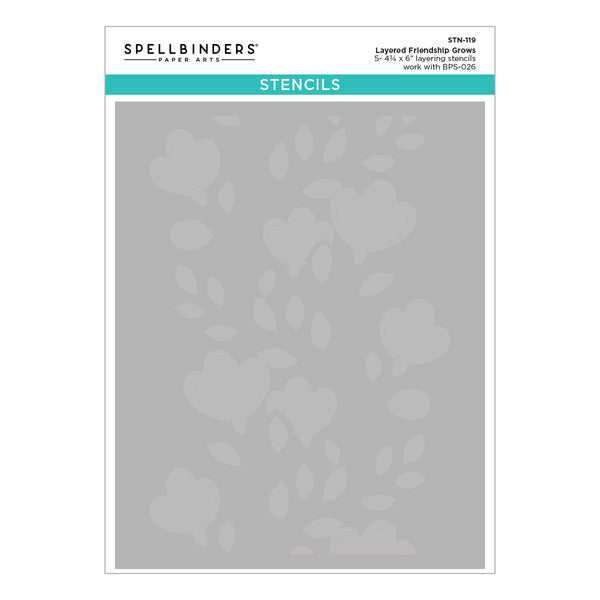 Layered Friendship Grows Stencils - BetterPress Society November 2025 Add-On