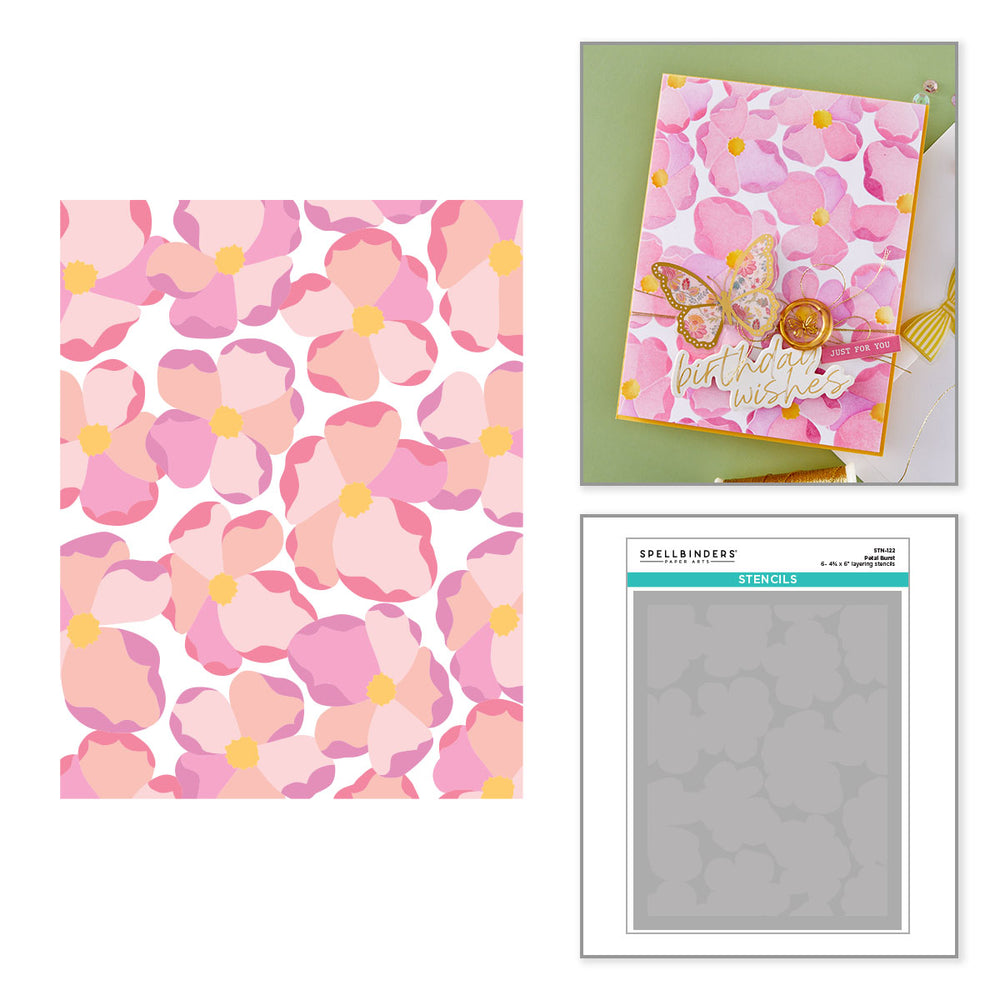 Petal Burst Layered Stencil