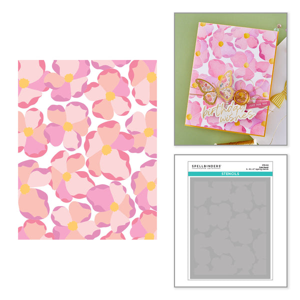 Petal Burst Layered Stencil