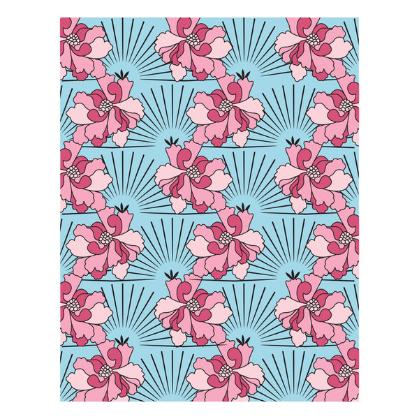 Layered Radiant Blooms Stencil - BetterPress Society February 2026 Add-On