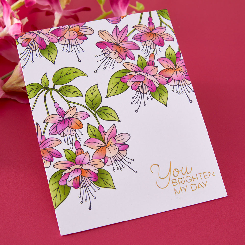 Layered Magical Fuchsia Stencil by Alex Syberia Designs