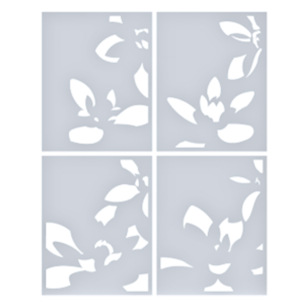 Layered Golden Bloom Stencil - BetterPress Society January 2026 Add-On