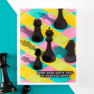 Well Played Sentiments Clear Stamp & Die Set