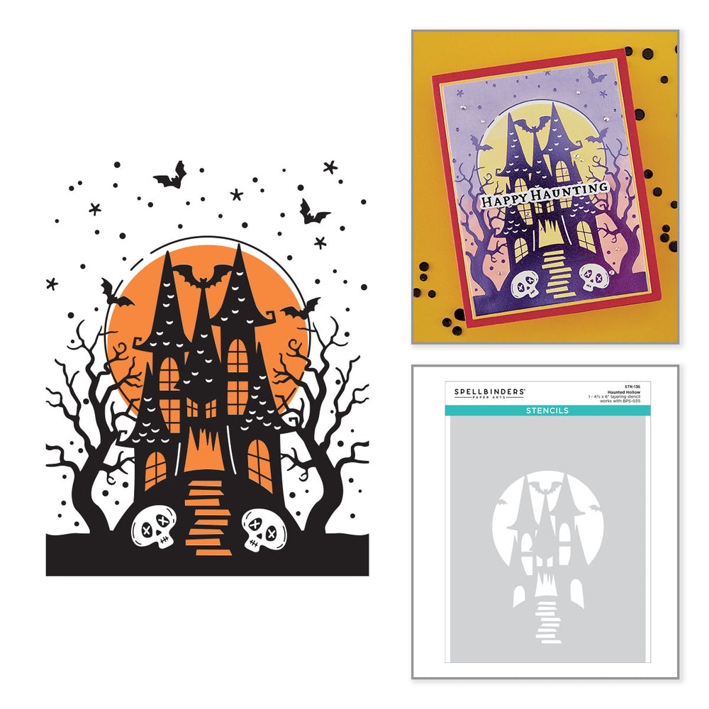 Haunted Hollow Stencil - BetterPress Society August 2026 Add-On