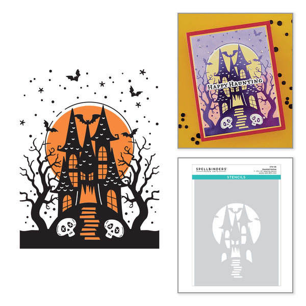 Haunted Hollow Stencil - BetterPress Society August 2026 Add-On