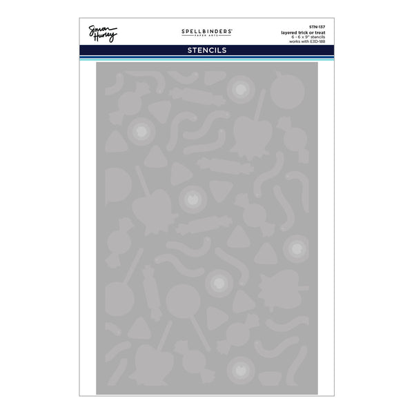 Trick or Treat 3D Embossing Folder & Stencil Bundle by Simon Hurley