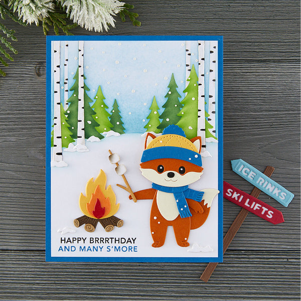 Snow Day Sentiments Clear Stamp Set by Allison Frazier