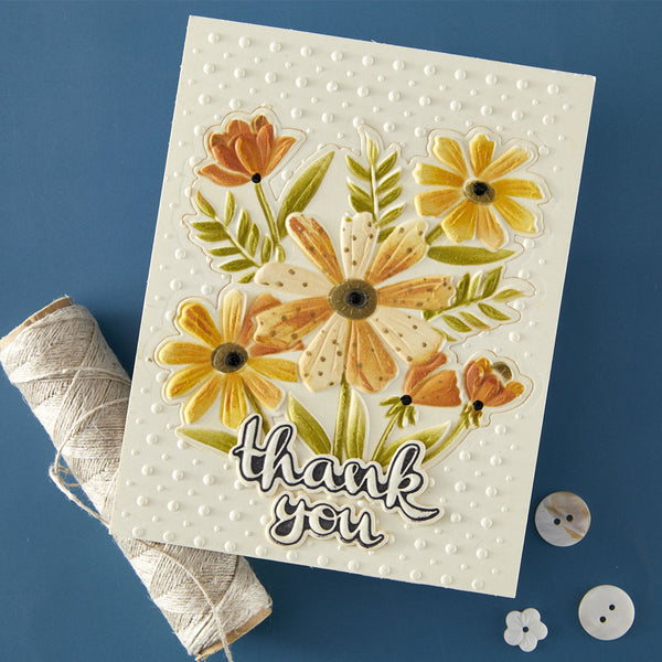 Thank You Bouquet 3D Folder and Stencil Bundle by Wendy Vecchi