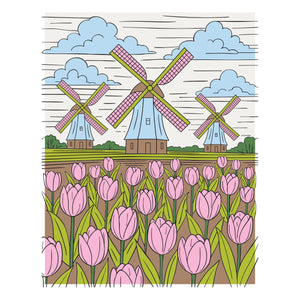 Windmills and Tulips Press + Foil Plate and Stencil Bundle by Yana Smakula