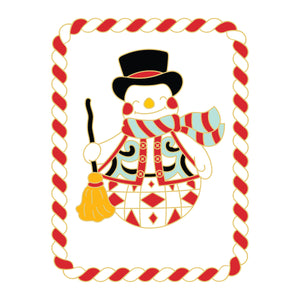 Layered Snowman Wishes Stencil - BetterPress Society July 2026 Add-On