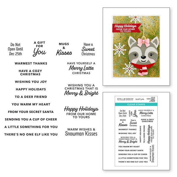 Santa's Sippin' Sayings Clear Stamp Set from the Merry Mug & Circle Delights Collection by Nichol Spohr