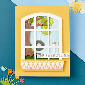 Vista View Window Etched Dies from the Windows with a View Collection by Tina Smith