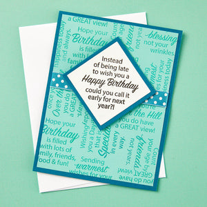 Birthday Messages Clear Stamp Set by Stampendous
