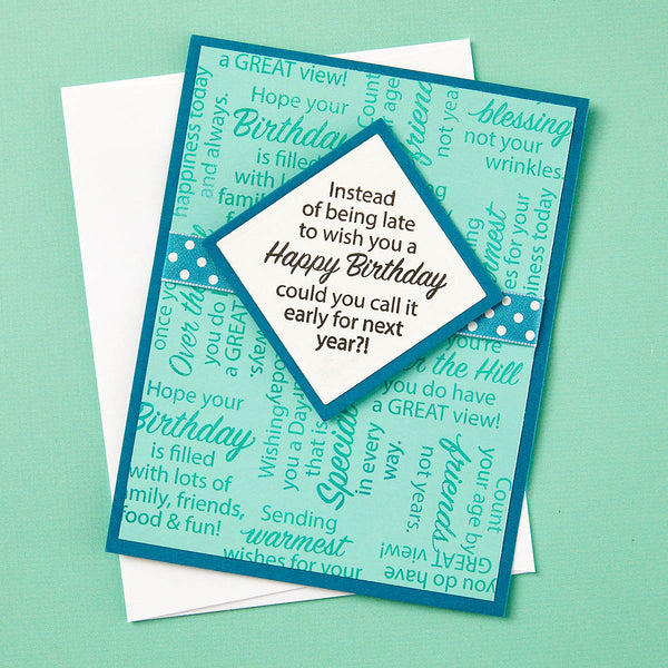 Birthday Messages Clear Stamp Set by Stampendous