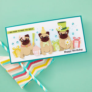 Cats and Pugs Sentiments Clear Stamp Set by Bibi Cameron