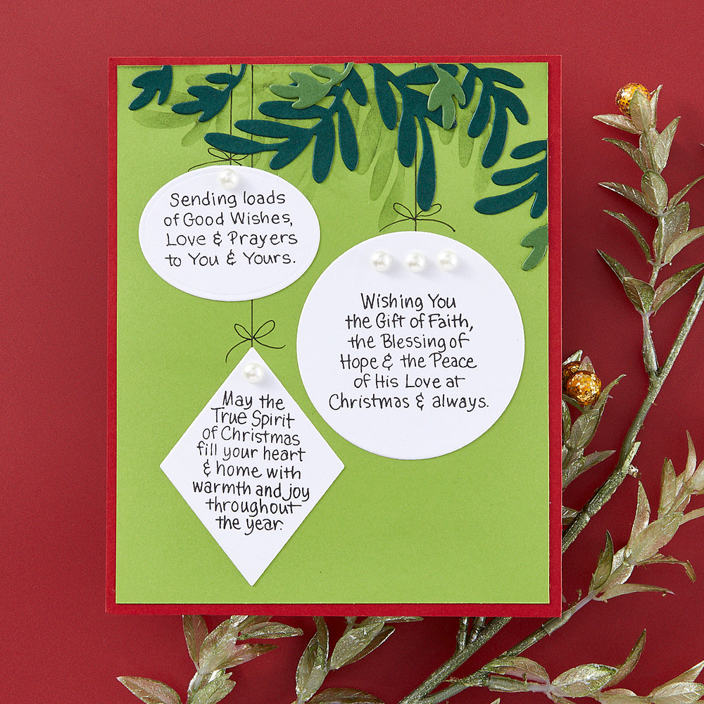 Christmas Blessings Sentiments Clear Stamp Set from the Season of Wonder Collection by Stampendous