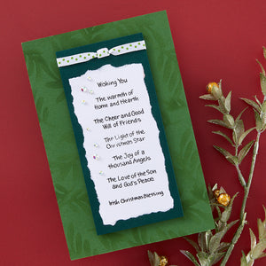 Christmas Blessings Sentiments Clear Stamp Set by Stampendous
