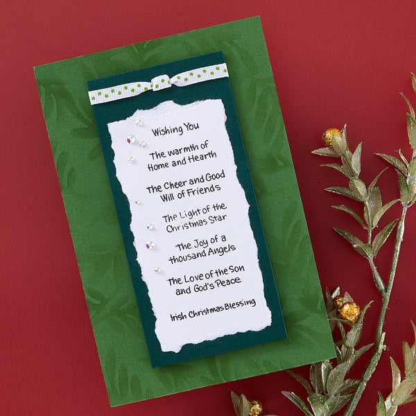 Christmas Blessings Sentiments Clear Stamp Set by Stampendous