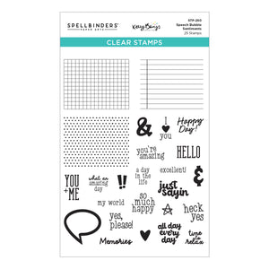 Speech Bubbles Sentiments Clear Stamp Set by Kelly Bangs