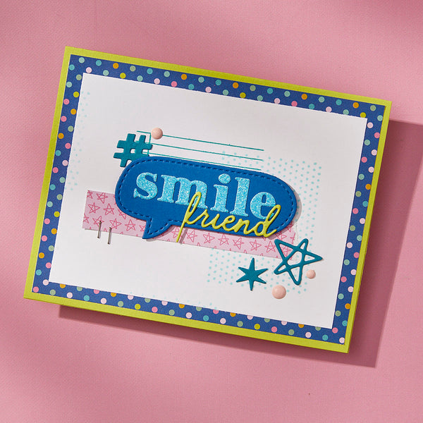 Speech Bubbles Sentiments Clear Stamp Set by Kelly Bangs