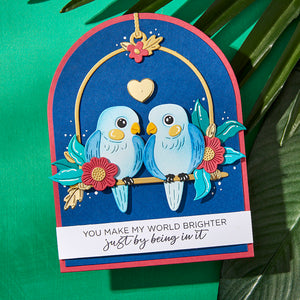 Pretty Birds Etched Dies