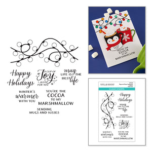 Mugs and Kisses Sentiments Clear Stamp Set