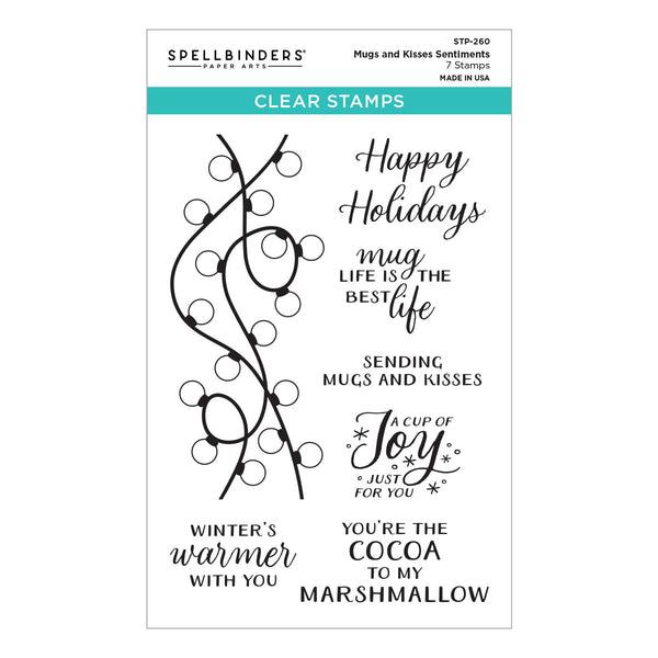 Merry Mugs and Kisses Die, Stamp & Stencil Bundle