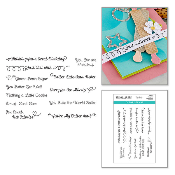 Sugared Expressions Clear Stamp Set by Tina Smith