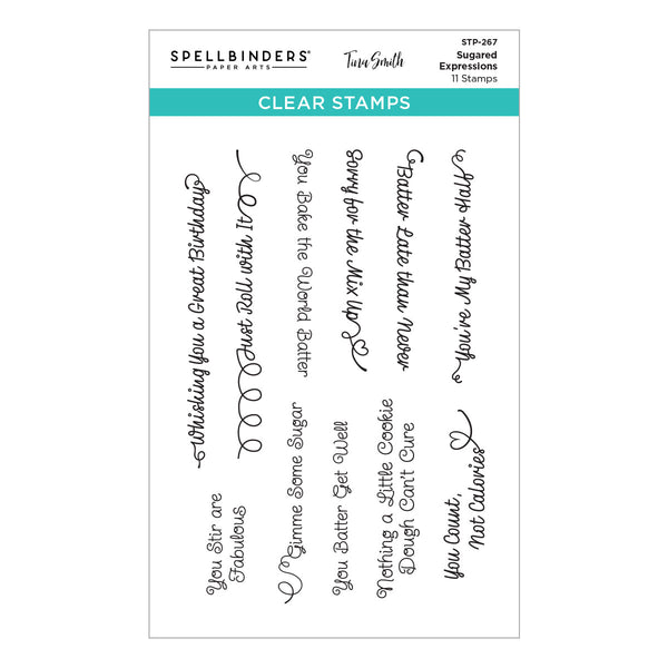 Sugared Expressions Clear Stamp Set by Tina Smith