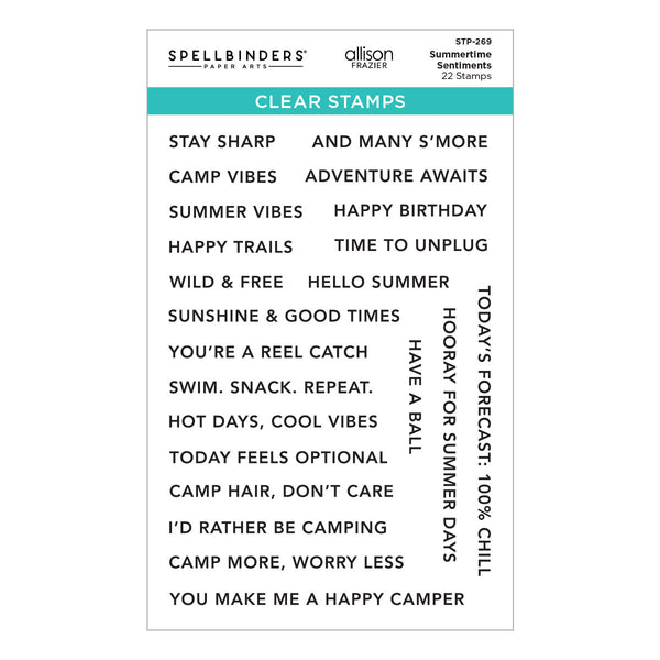 Summertime Sentiments Clear Stamp Set by Allison Frazier
