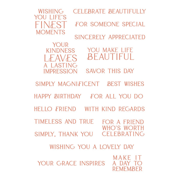 Lasting Impressions Clear Stamp Set