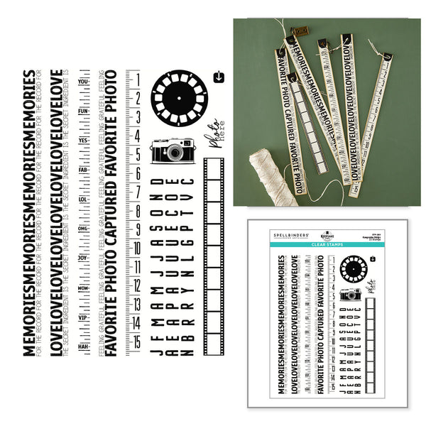 Keepsake Strips Clear Stamp Set by Esther Glas