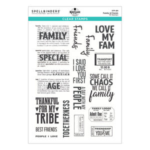 Family & Friends Clear Stamp Set by Esther Glas
