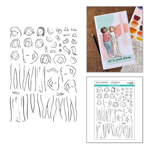 Illustrated Lady Clear Stamp Set by Josh Griffiths Studio