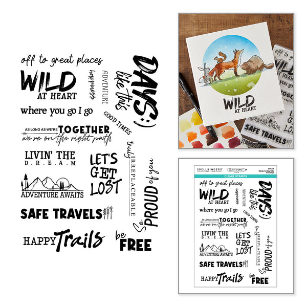 Words for the Wild Clear Stamp Set by Josh Griffiths Studio