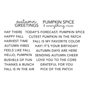 All About Fall Clear Stamp Set by Allison Frazier
