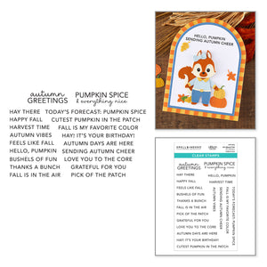 All About Fall Clear Stamp Set by Allison Frazier