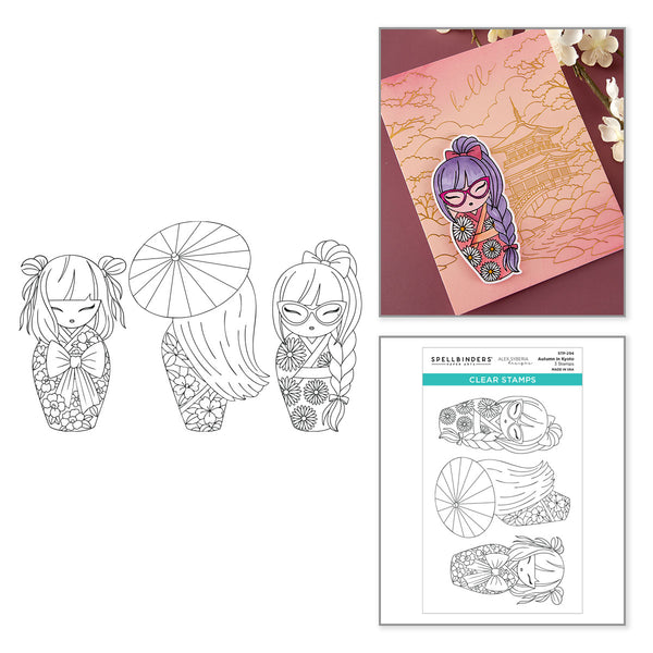 Autumn in Kyoto Clear Stamp Set by Alex Syberia