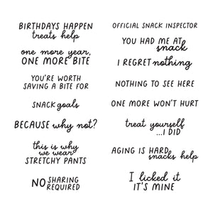 Snack Goals Clear Stamp Set