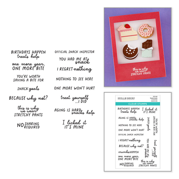 Snack Goals Clear Stamp Set