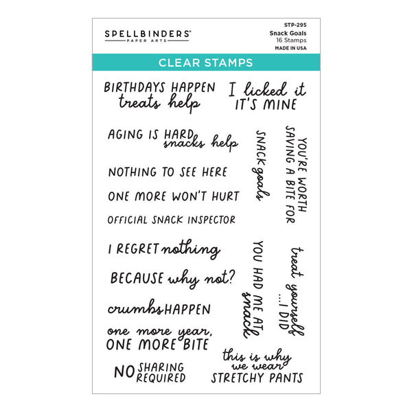 Snack Goals Clear Stamp Set