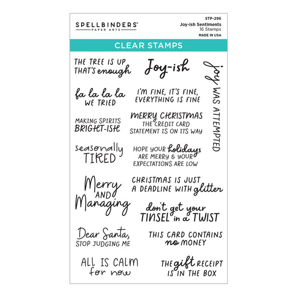 Joy-ish Sentiments Clear Stamp Set