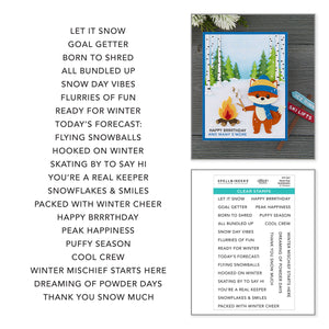 Snow Day Sentiments Clear Stamp Set by Allison Frazier
