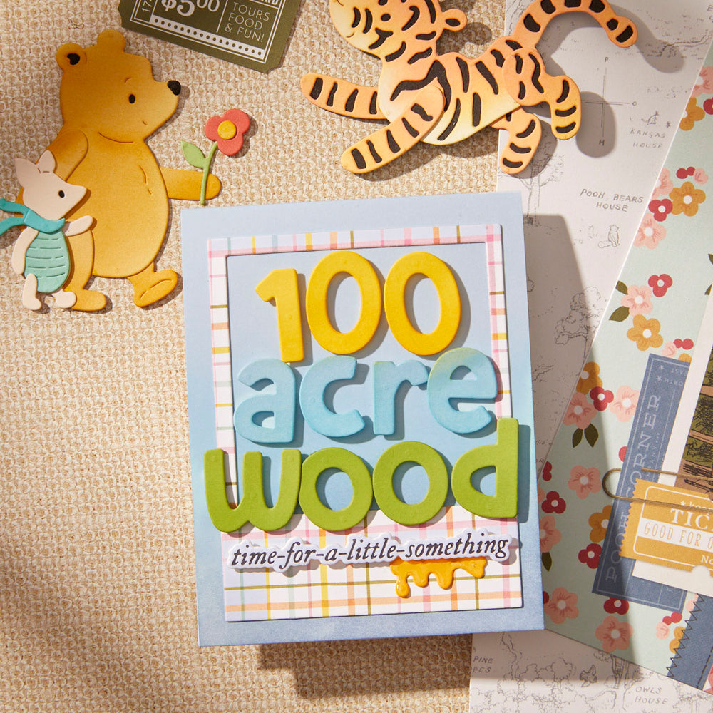 Pooh's Alphabet, Numbers & More Etched Dies with Simple Stories