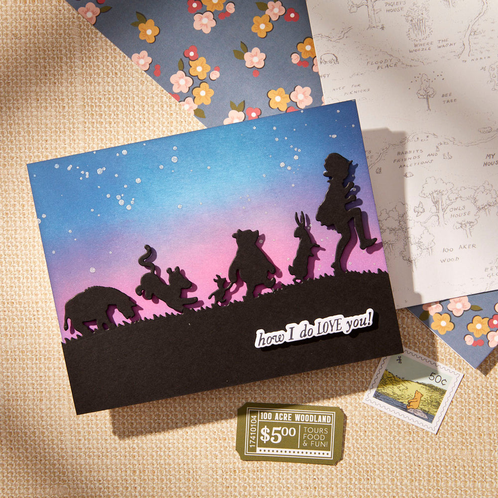 Pooh & Friends Silhouette Etched Dies with Simple Stories