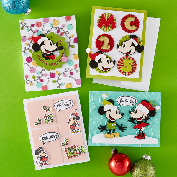 Say Cheese Classic Mouse Christmas Etched Dies for Coordinating Stamp Set with Simple Stories