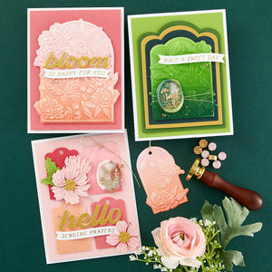 Mushrooms From Me to You 3D Emboss & Cut Folder from the Sealed 3D Botanical Collection
