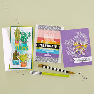 Butterfly Kisses Clear Stamp & Die Set by Simon Hurley