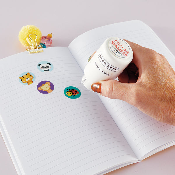 Hero Arts Critters Sticker Stamper Refill Pack - 100 Stickers