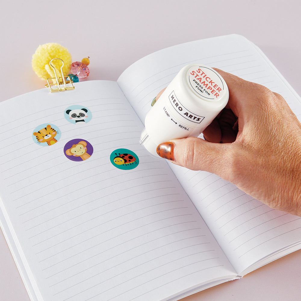 Hero Arts The Zoo Sticker Stamper Refill Pack - 100 Stickers